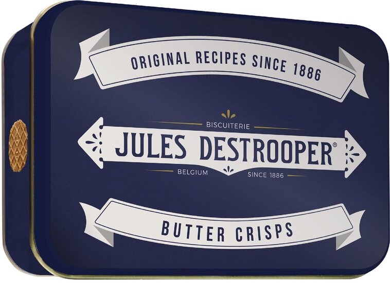 Jules Destrooper boterwafels, metalen doos van 75 g