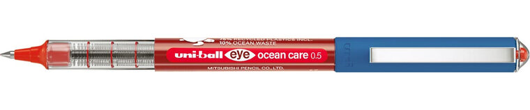 Uni-ball Eye Ocean Care roller, schrijfbreedte 0,3 mm, rood