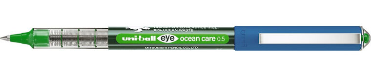 Uni-ball Eye Ocean Care roller, schrijfbreedte 0,3 mm, groen