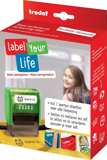 Trodat Label Your Life textiel-stempel, Nederlands