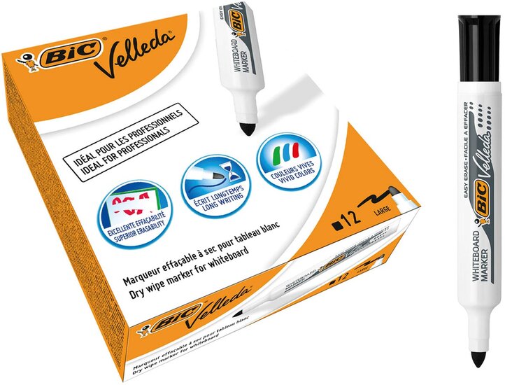 Bic whiteboardmarker Velleda 1711 zwart