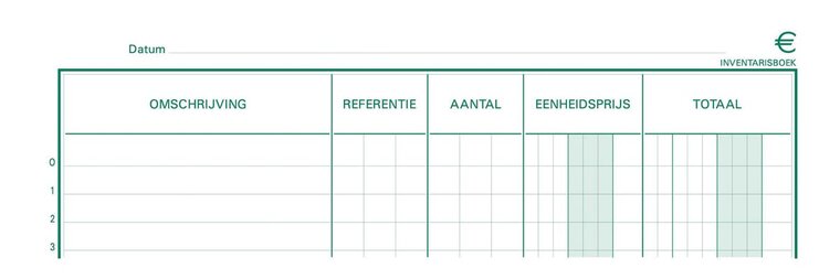 Exacompta inventaris, ft 32 x 19,5 cm, Nederlandstalig