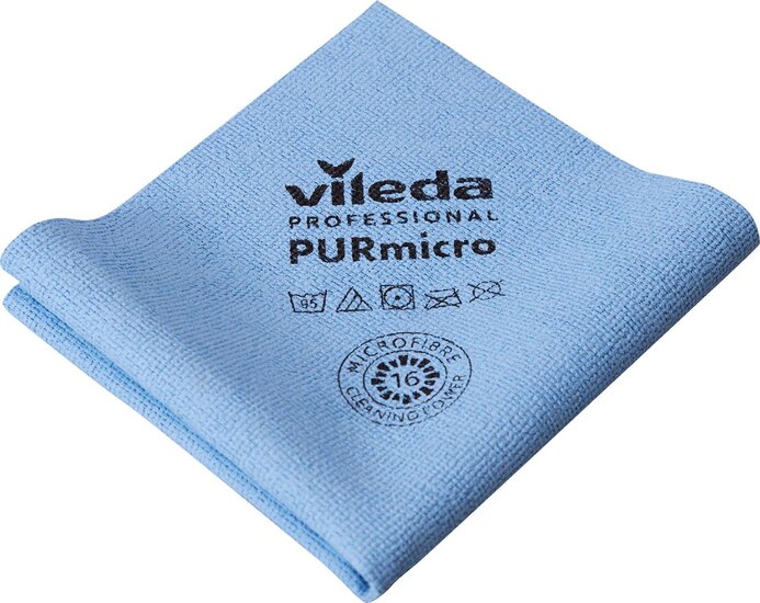 Vileda microvezeldoek Purmicro Active, pak van 5 stuks, blauw