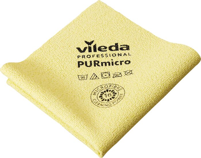 Vileda microvezeldoek Purmicro Active, pak van 5 stuks, geel