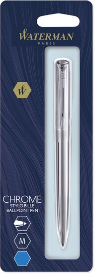 Waterman balpen Allure, medium punt, op blister, chroom