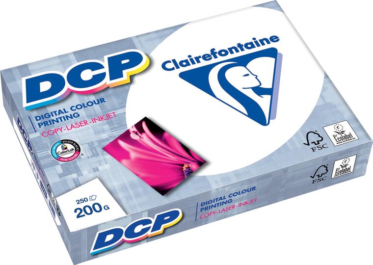 Clairefontaine DCP presentatiepapier ft A3, 200 g, pak van 250 vel