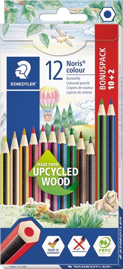 Staedtler Noris colour kleurpotloden, blister van 10 + 2 gratis