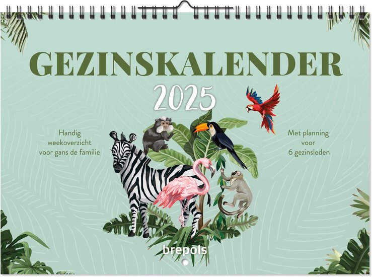 Brepols gezinskalender weekoverzicht, Nederlandstalig, 2025