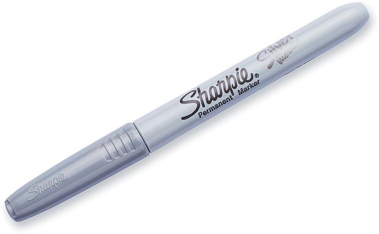 Sharpie permanente marker metallic, fijne punt, zilver