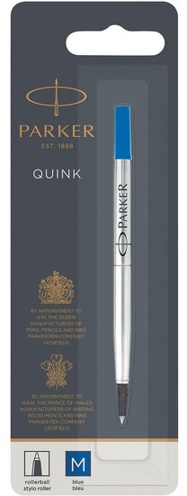 Parker vulling voor roller medium, blauw, op blister