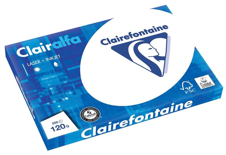 Clairefontaine Clairalfa presentatiepapier ft A3, 120 g, pak van 250 vel