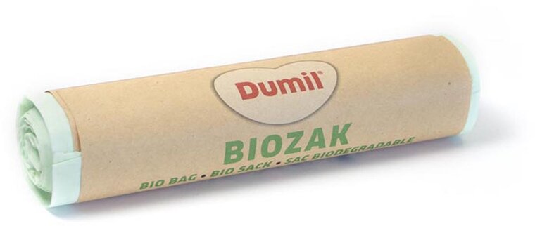 Dumil bio vuilniszak voor GFT, 16 micron, 60 l, rol van 8 stuks, groen