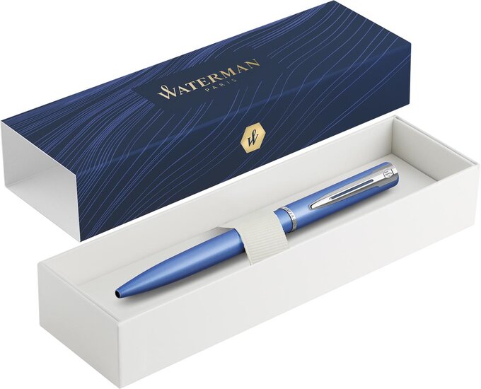 Waterman balpen Allure, medium punt, giftbox, blauw