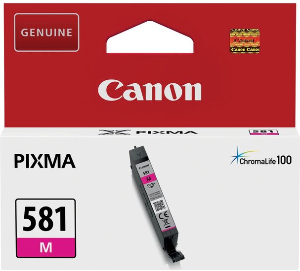 Canon inktcartridge CLI-581M, 237 foto&#039;s, OEM 2104C001, magenta