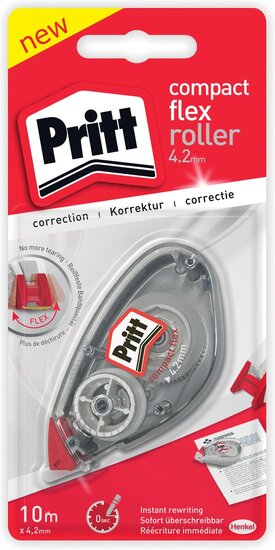 Pritt correctieroller Compact Flex 4,2 mm x 10 m, op blister