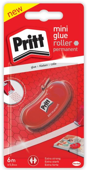 Pritt lijmroller Mini, op blister