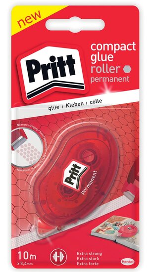 Pritt lijmroller Compact permanent, op blister