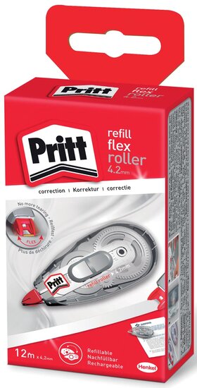 Pritt correctieroller Refill Flex 4,2 mm x 12 m, in ophangdoosje