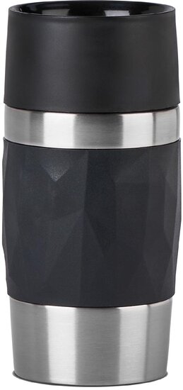 Emsa Travel Mug Compact thermosbeker, 0,3 l, zwart