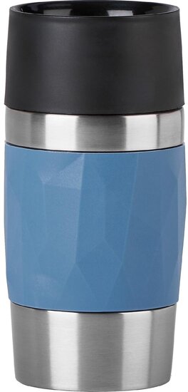 Emsa Travel Mug Compact thermosbeker, 0,3 l, blauw