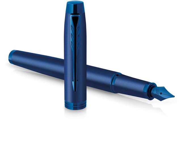 Parker IM Monochrome Blue vulpen, medium, giftbox