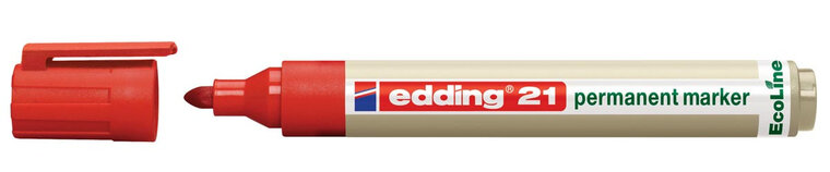 Edding permanent marker Ecoline e-21 rood