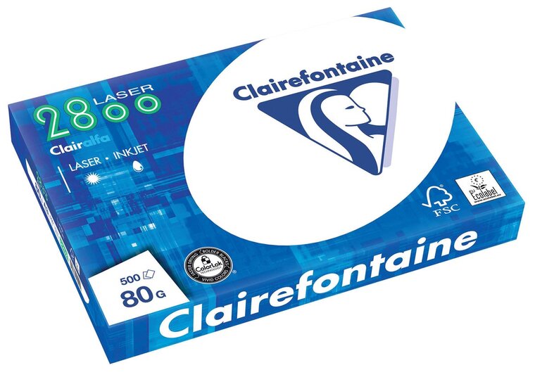 Clairefontaine Clairalfa printpapier ft A3, 80 g, pak van 500 vel