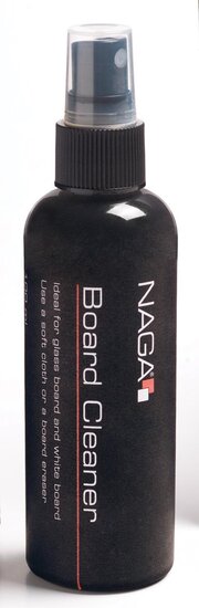 Naga reinigingspray voor whiteboards.