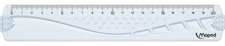 Maped lat Geometric 20 cm, transparant