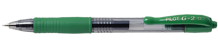 Pilot roller intrekbare Gelpen G-2 groen