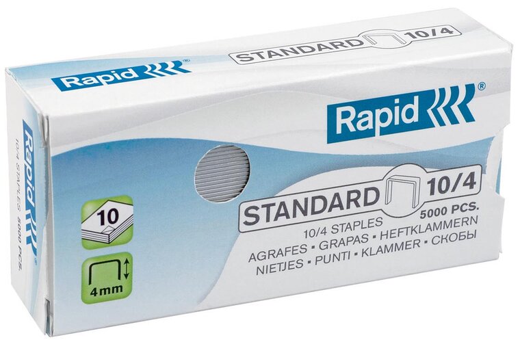 Rapid Nietjes 10/4 gegalvaniseerd doos van 5000 stuks