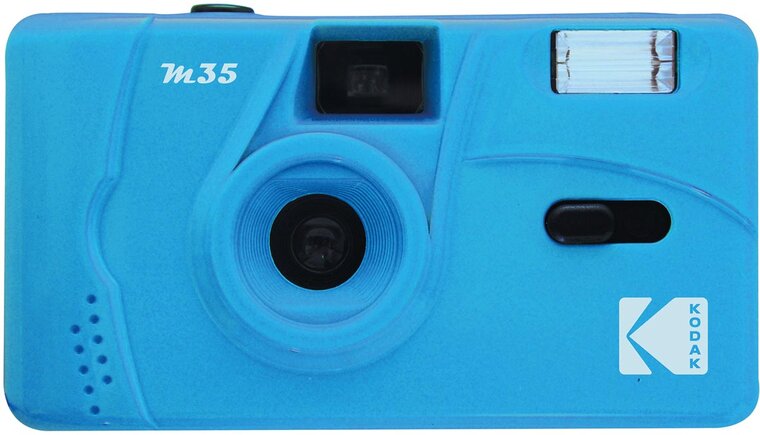 Kodak analoog fototoestel M35, blauw