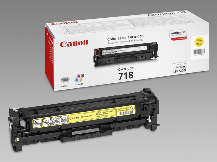 Canon toner 718, 2.900 pagina&#039;s, OEM 2659B002, geel