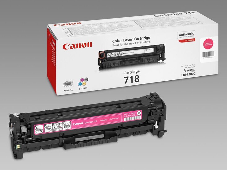 Canon toner 718, 2.900 pagina&#039;s, OEM 2660B002, magenta