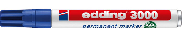 Edding permanent marker 3000 blauw