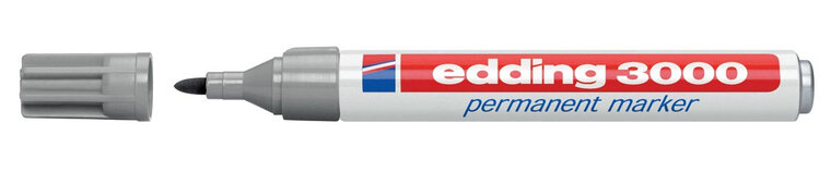 Edding permanent marker 3000 grijs