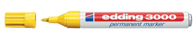 Edding permanent marker 3000 geel