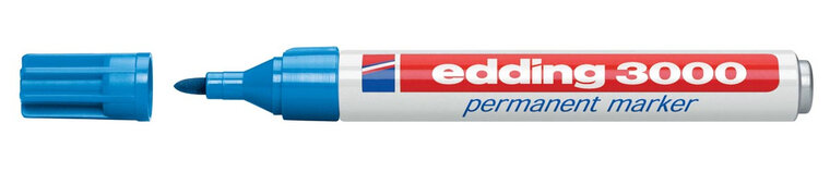 Edding permanent marker 3000 lichtblauw