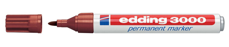 Edding permanent marker 3000 bruin