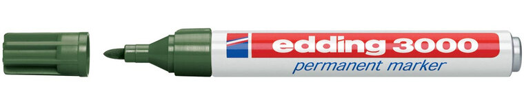 Edding permanent marker 3000 olijfgroen