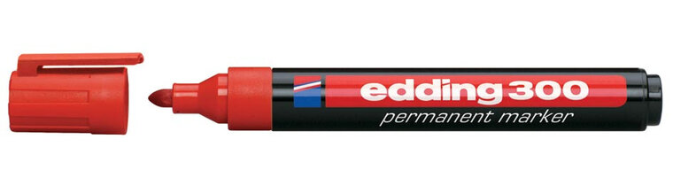 edding permanent marker 300 rood