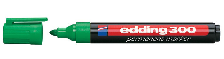 edding permanent marker 300 groen