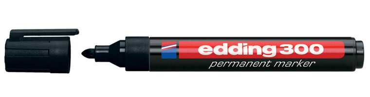 edding permanent marker 300 zwart