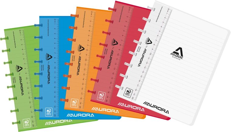 Adoc schrift Colorlines ft A5, gelijnd