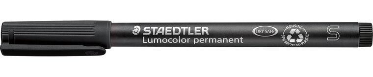 Staedtler Lumocolor 313, OHP-marker, permanent, 0,4 mm, zwart