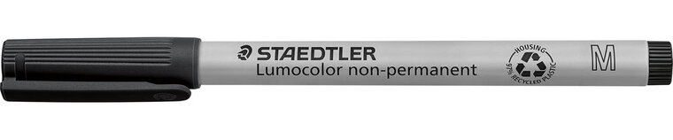 Staedtler Lumocolor 315, OHP-marker, non permanent, 1,0 mm, zwart