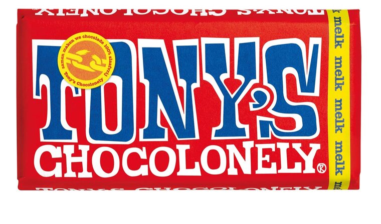 Tony&#039;s Chocolonely chocoladereep, 180g, melk