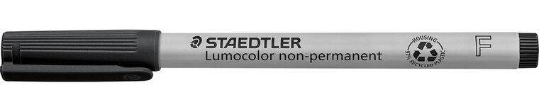 Staedtler Lumocolor 316, OHP-marker, non permanent, 0,6 mm, zwart