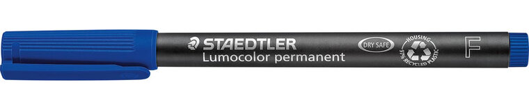 Staedtler Lumocolor 318, OHP-marker, permanent, 0,6 mm, blauw