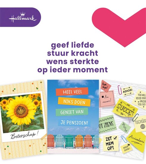 Hallmark set wenskaarten, A4 zakelijke momenten, pak van 8 stuks